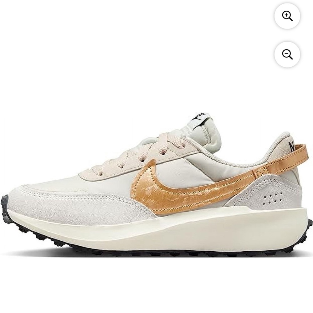 Nike Cream & Gold Low-Profile Runner Sneakers - Picture 3 of 8